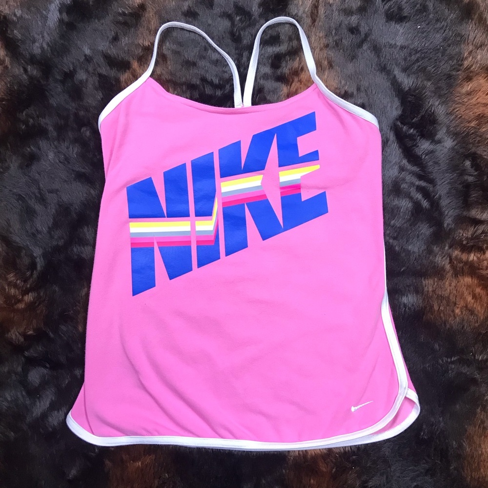 Nike rainbow logo tank top